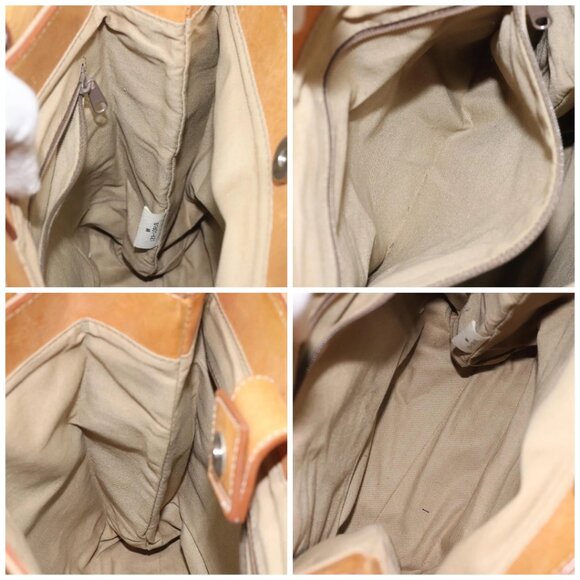 Burberrys Nova Check Blue Label Hand Bag Canvas Brown Auth ti2966 - Picture 15 of 16